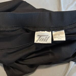 Tail Black Athletic Skirt